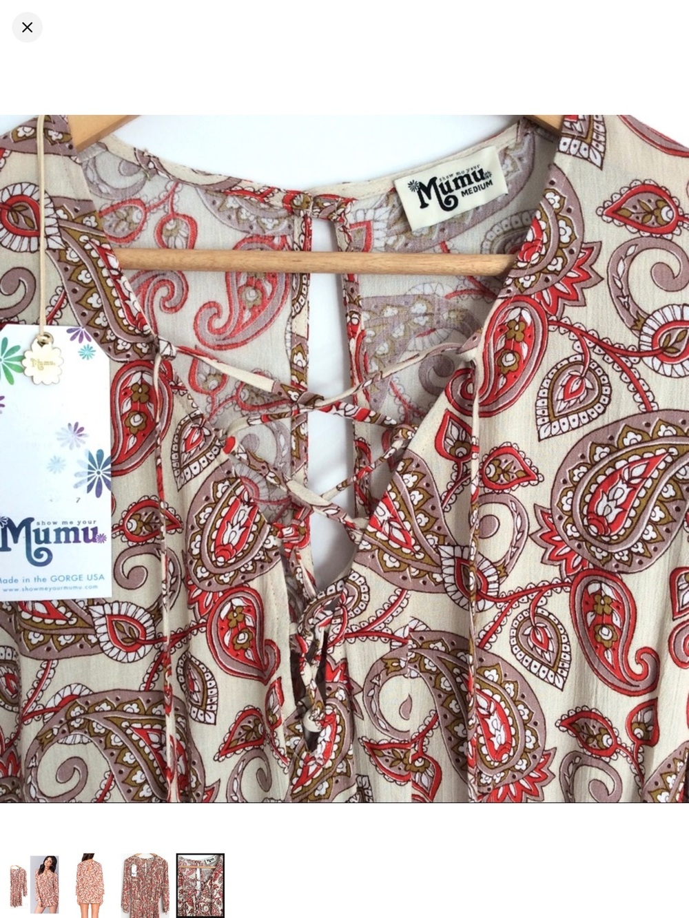 Show Me Your MuMu Paisley Craze Tie Romper - Picture 4 of 5